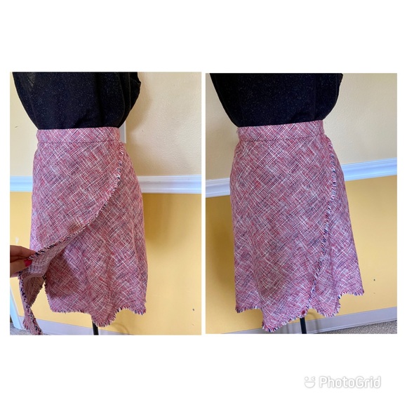 Banana Republic tweed wrap style skirt - Picture 5 of 17
